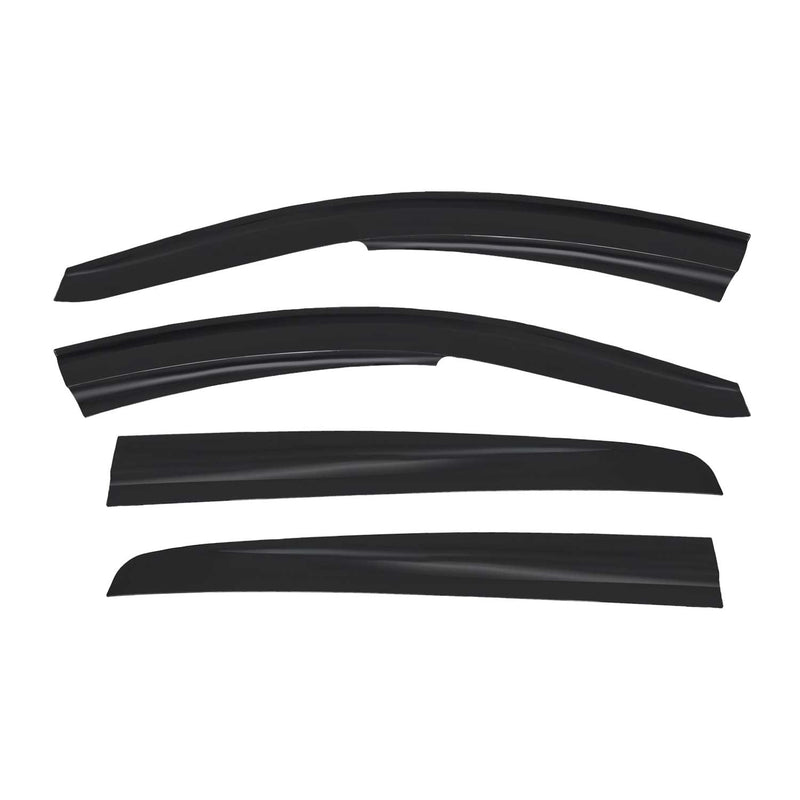 4x Windabweiser Regenabweiser für Opel Astra G 1998-2005 Acryl Dunkel