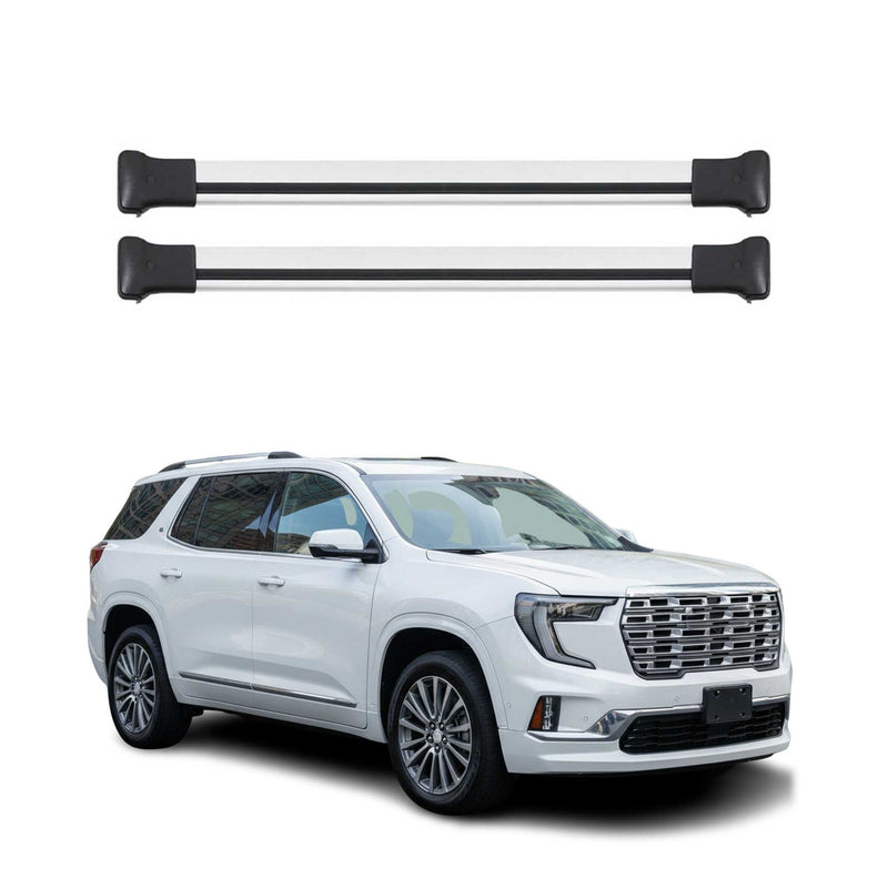 Dachträger Grundtäger für GMC Acadia 2024-2025 75kg Aluminium Silber 2 tlg