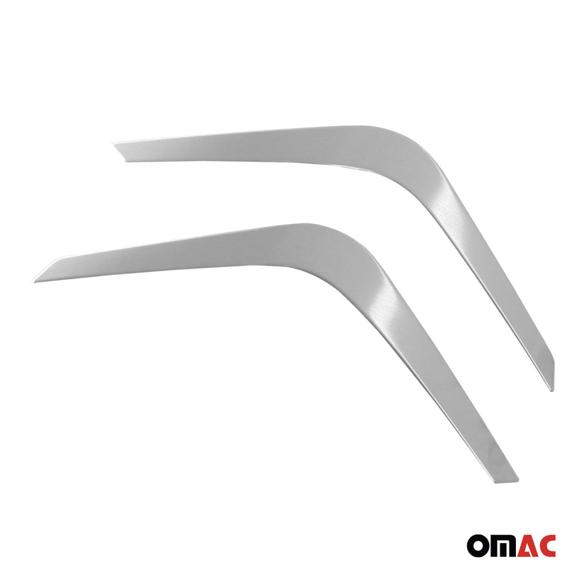 Nebelscheinwerfer Rahmen für Nissan Juke 2021-2025 Edelstahl Gebürstet Silber 2x