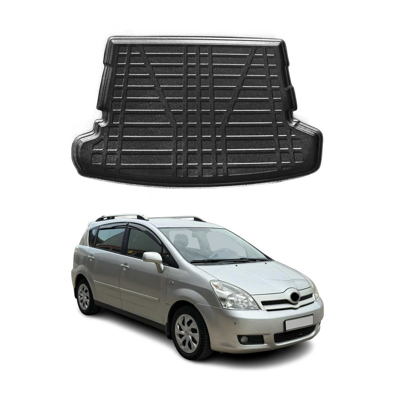 Kofferraumwanne Laderaumwanne für Toyota Verso 2004-2009 Gummi TPE Schwarz