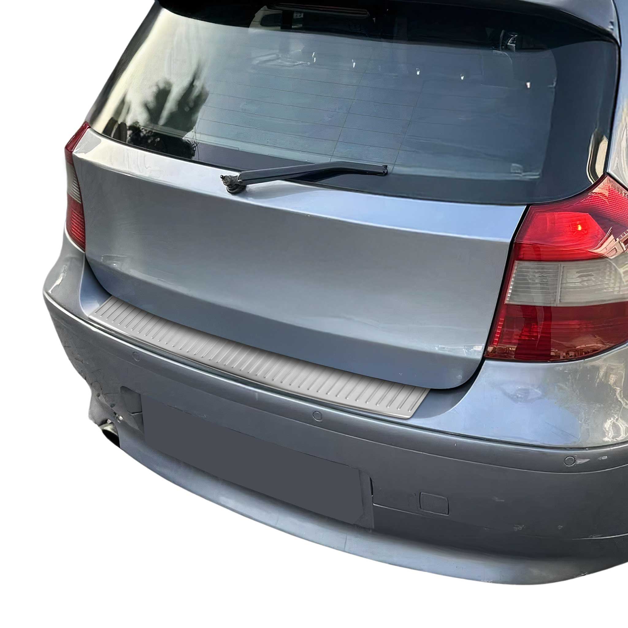 Ladekantenschutz Stoßstange für BMW 1er E87 5tür 2004-2011 Edelstahl gebürstet