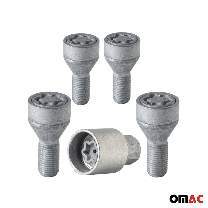 Radschloss Radschrauben Satz für Opel Movano-C ab 2021 Silber 4tlg M16X1.5