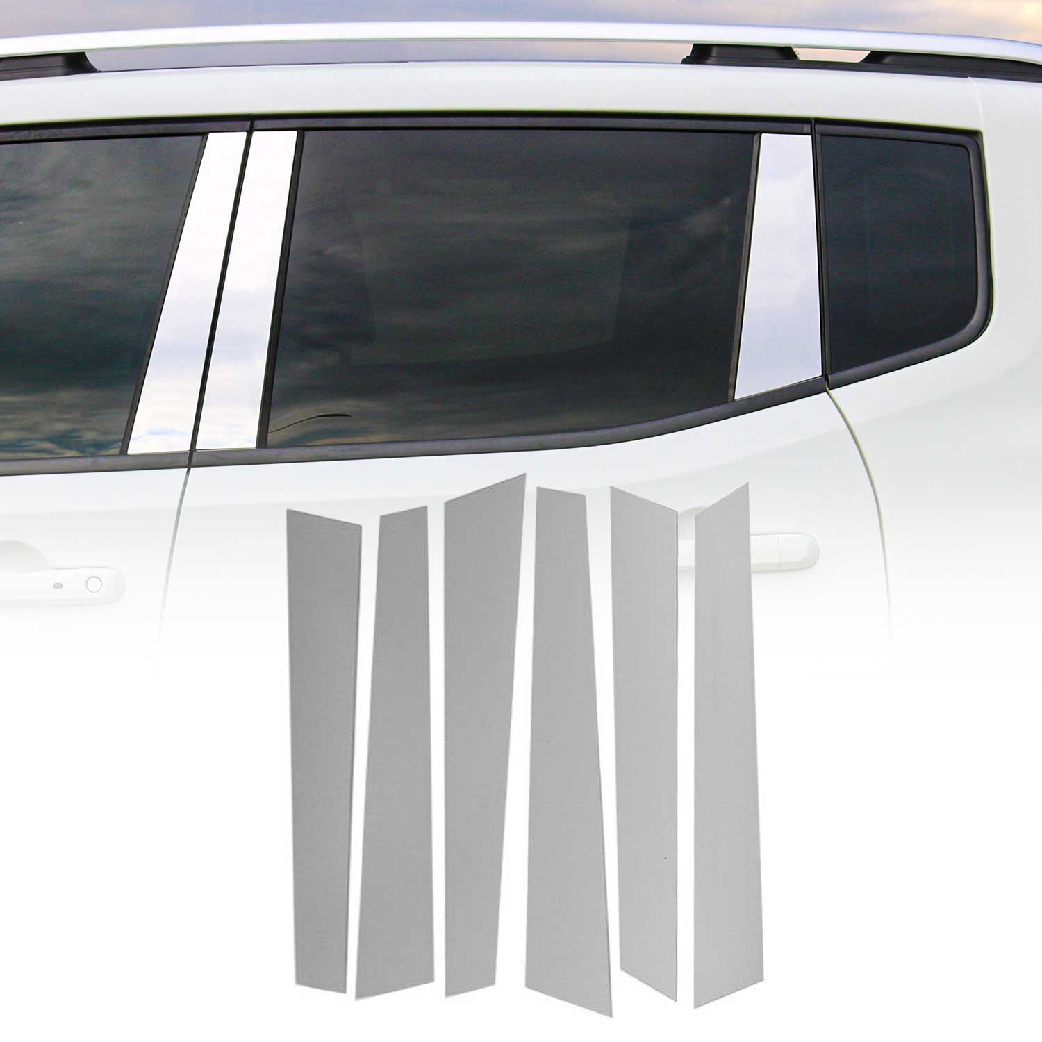 B-Säule C-Säule Türsäulen Verkleidung für Range Rover Sport 2013-2020 Chrom 6tlg