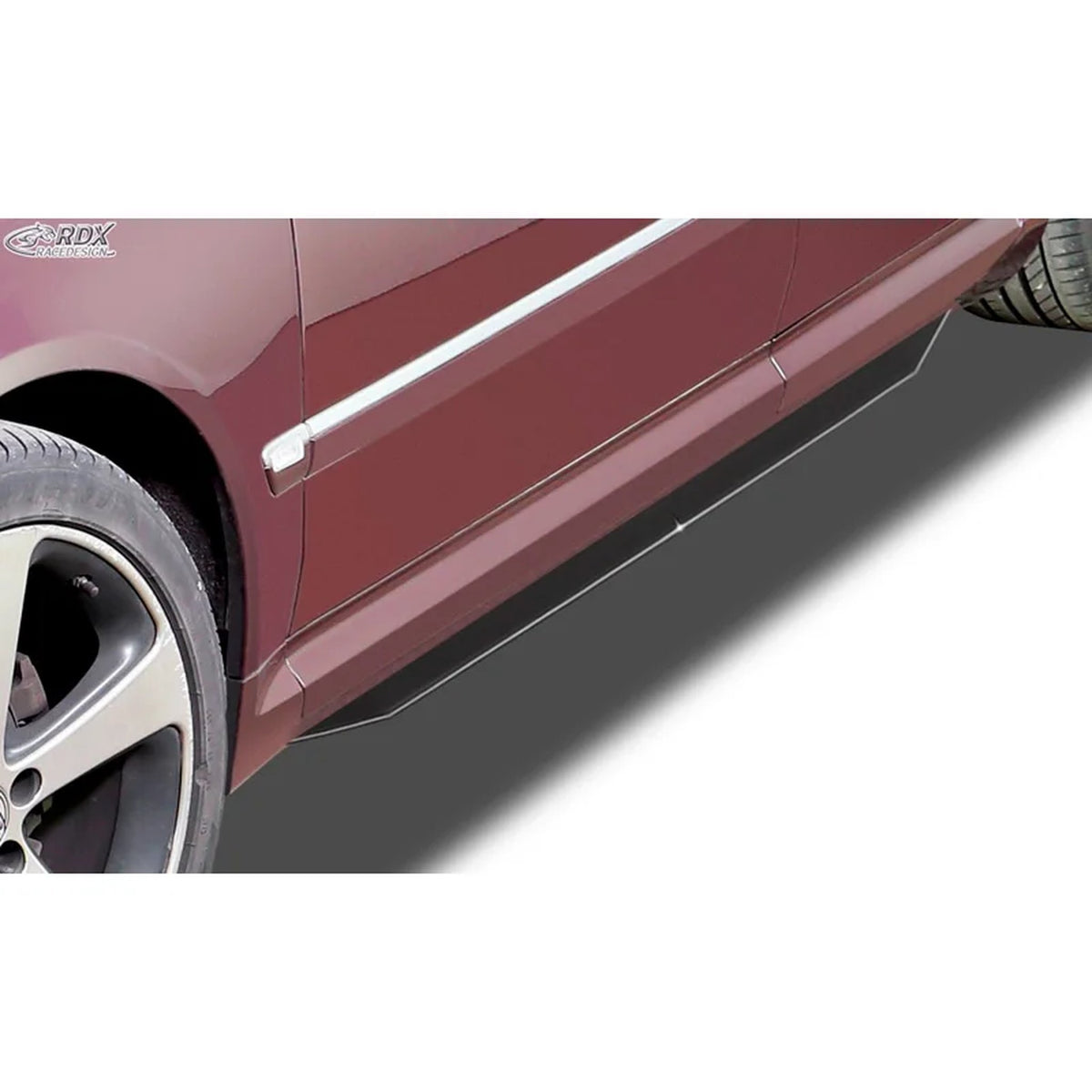 RDX Seitenschweller 'Slim' für Audi A8 D3 2003-2009 ABS Schwarz 2er-Set TÜV