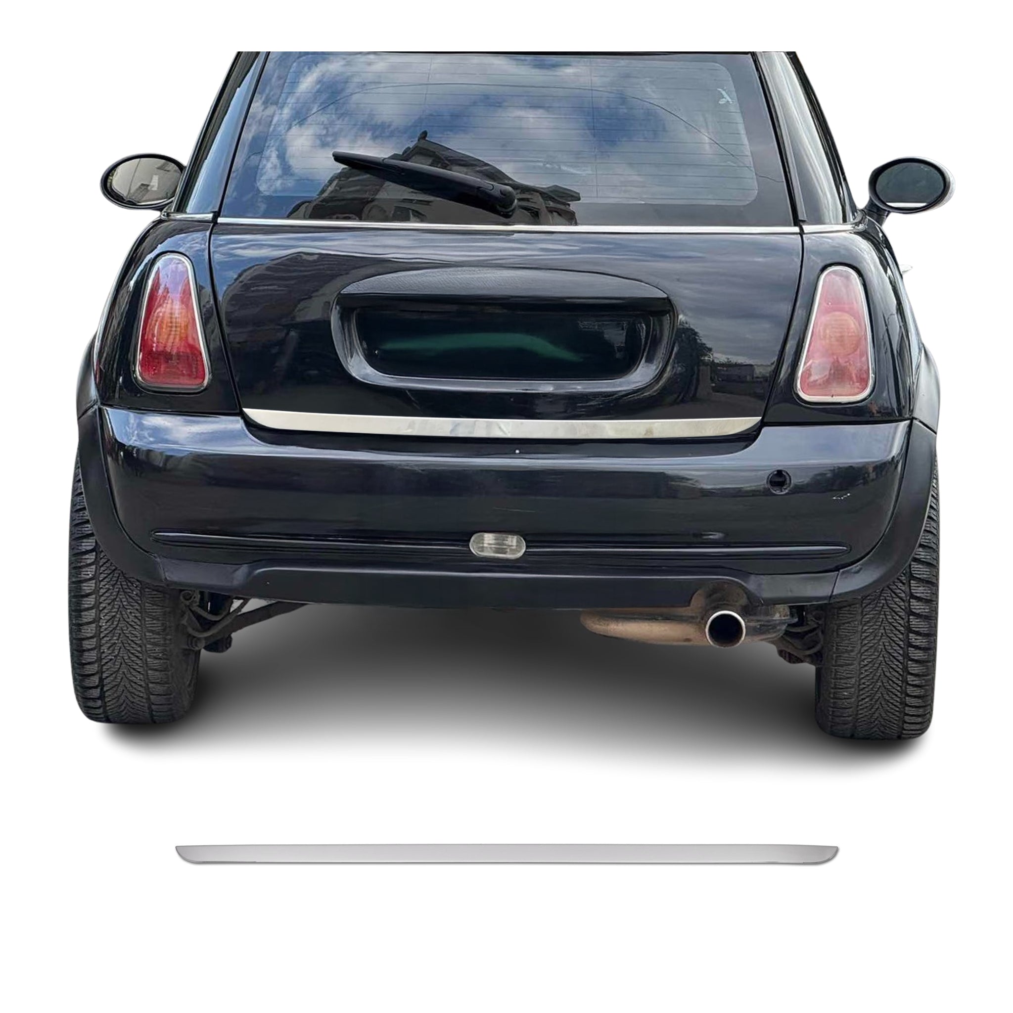 Kofferraumleiste Heckleiste für Mini Cooper R56 R57 R58 R59 Edelstahl Chrom
