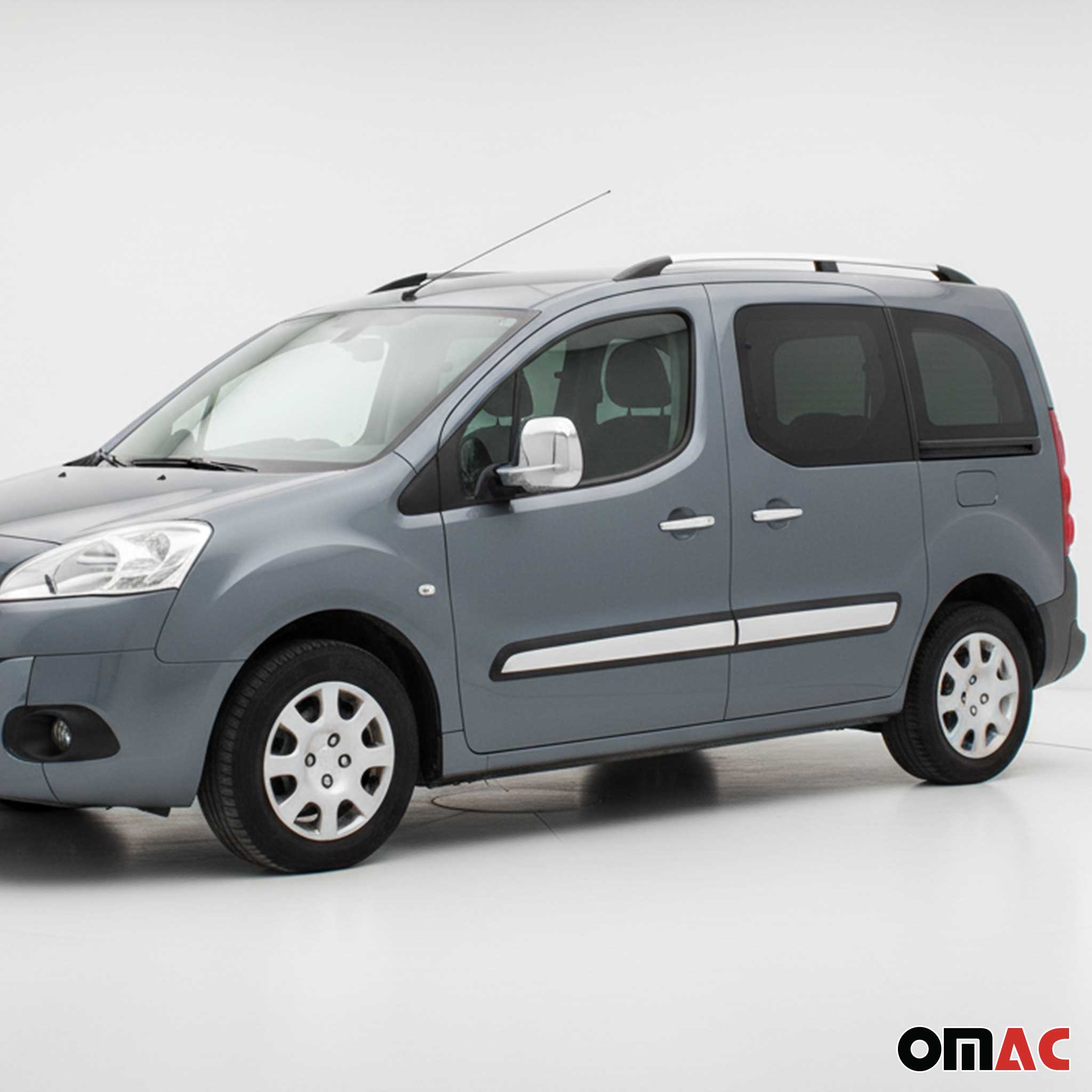 Seitentürleiste Türschutzleiste für Peugeot Partner Tepee 2008-2018 Edelstahl 4x