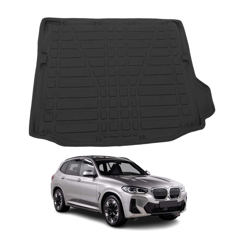 Kofferraumwanne Laderaumwanne für BMW iX3 G08 2020-2025 Gummi TPE Schwarz