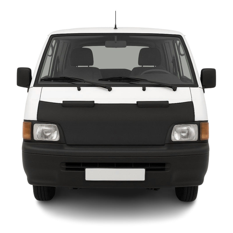 Haubenbra Steinschlagschutz für Mitsubishi L300 1994-2004 Schwarz Halb