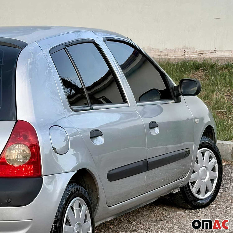Fensterleisten Zierleisten für Renault Clio 1998-2005 Edelstahl Chrom 4tlg
