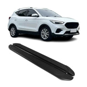 Seitenschweller Trittbretter für MG ZS 2017-2026 Schwarz Aluminium 2 tlg