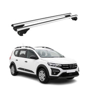 Dachträger Grundträger für Dacia Jogger 2022-2026 TÜV Aluminium Silber 2tlg