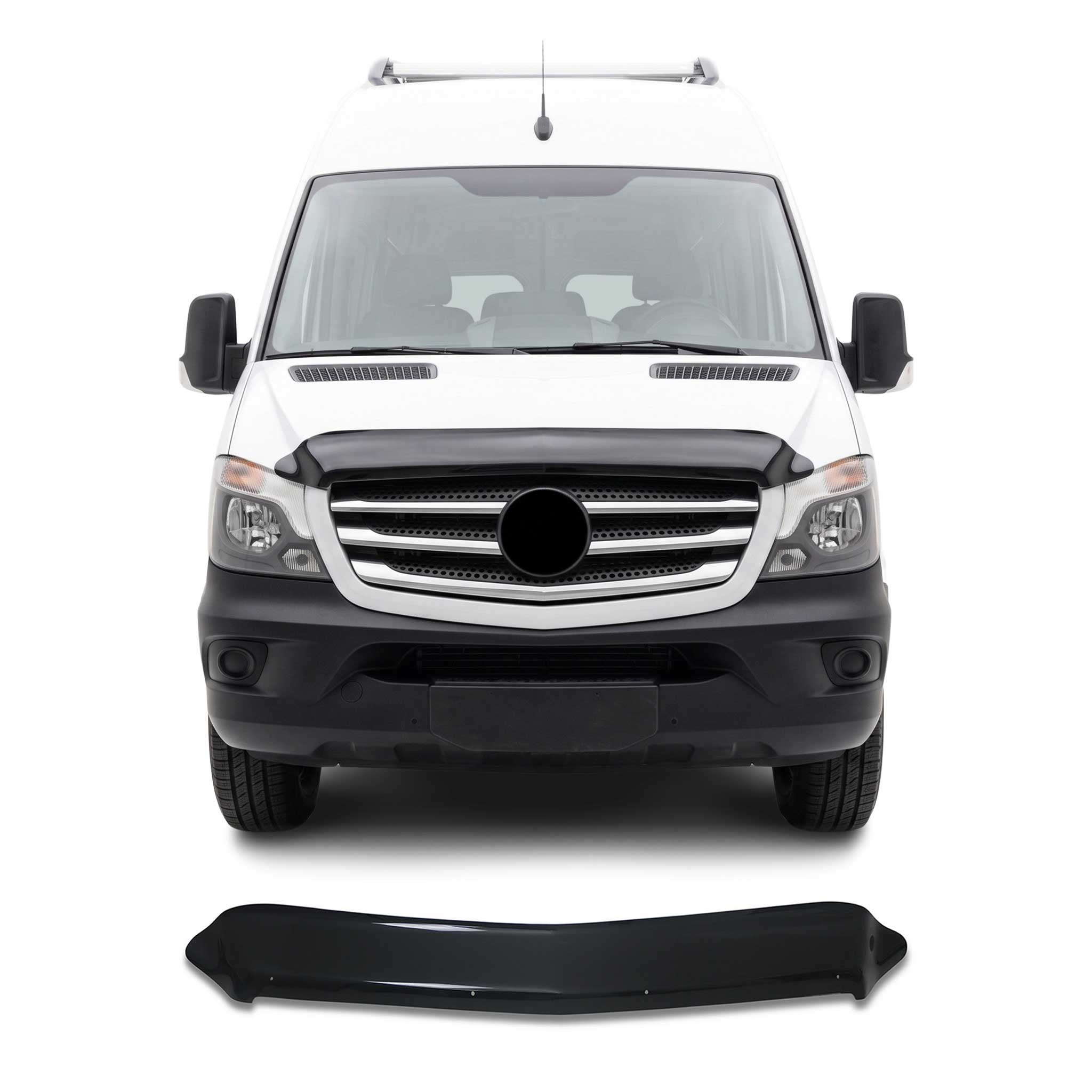 Motorhaube Deflektor Insektenschutz für Mercedes Sprinter W906 2013-2018 Dunkel