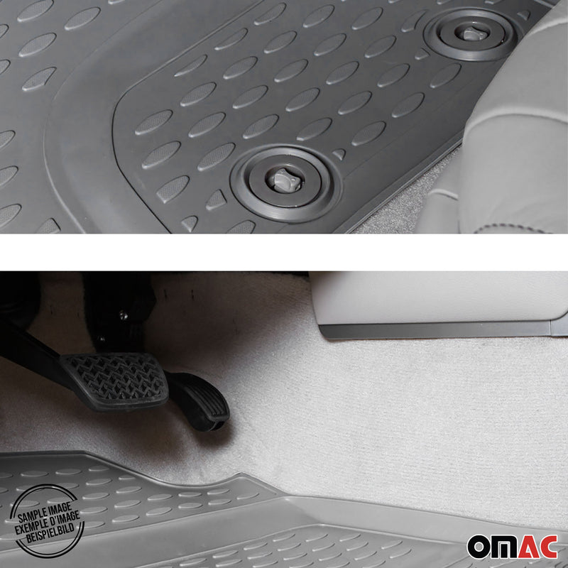 2008-2011 Audi A6 Limousine Allroad Avant FL floor mats rubber grey 4 pcs.