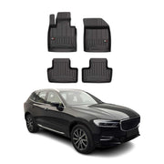 OMAC Gummi Fußmatten für Volvo XC60 2017-2024 Premium TPE Automatten Schwarz 4x