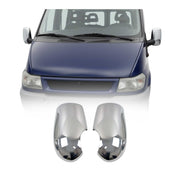 Spiegelkappen Spiegelabdeckung für Ford Transit 2000-2012 Chrom ABS Silber 2tlg