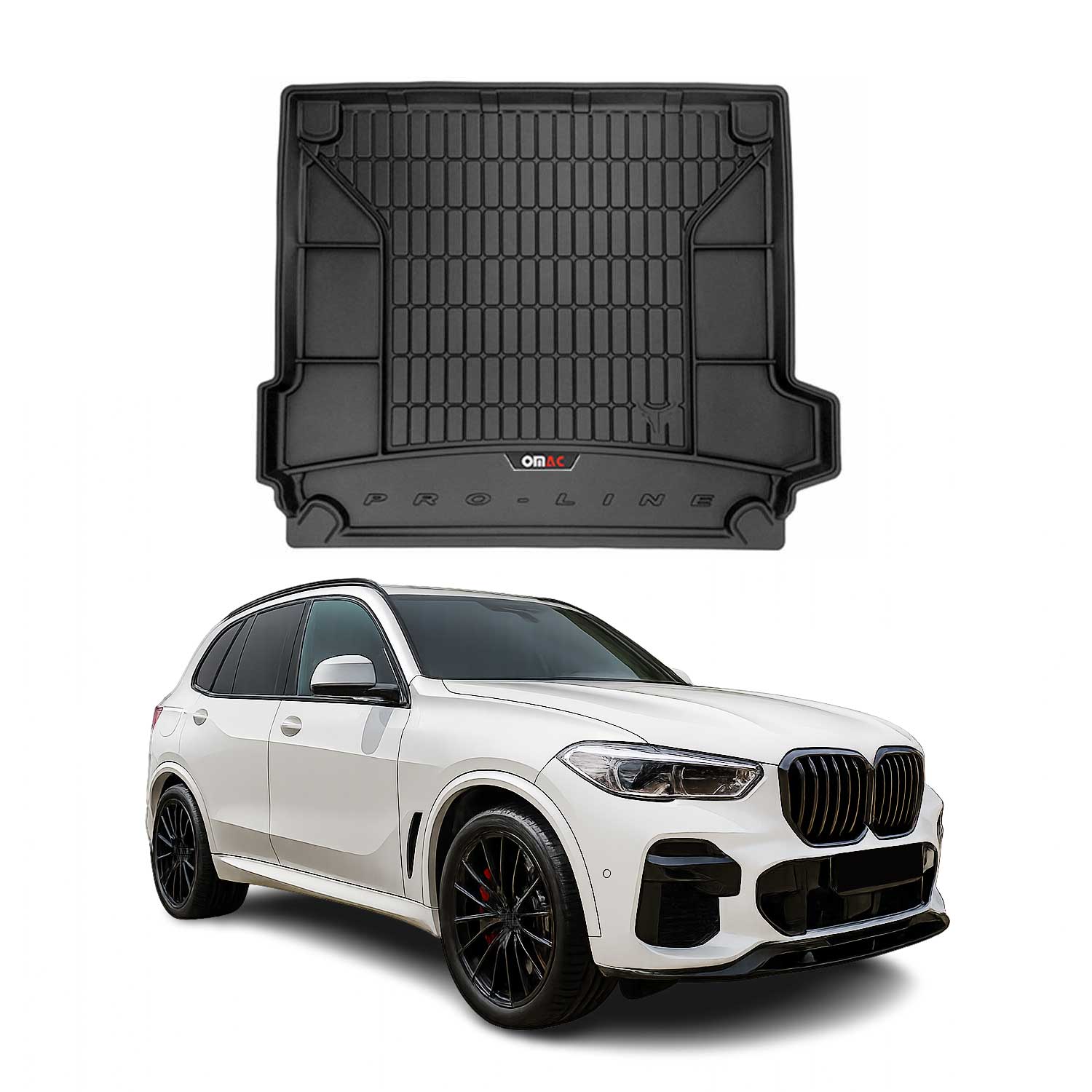 OMAC Gummi Kofferraumwanne für BMW X5 G05 2019-2026 TPE Laderaumwanne Schwarz