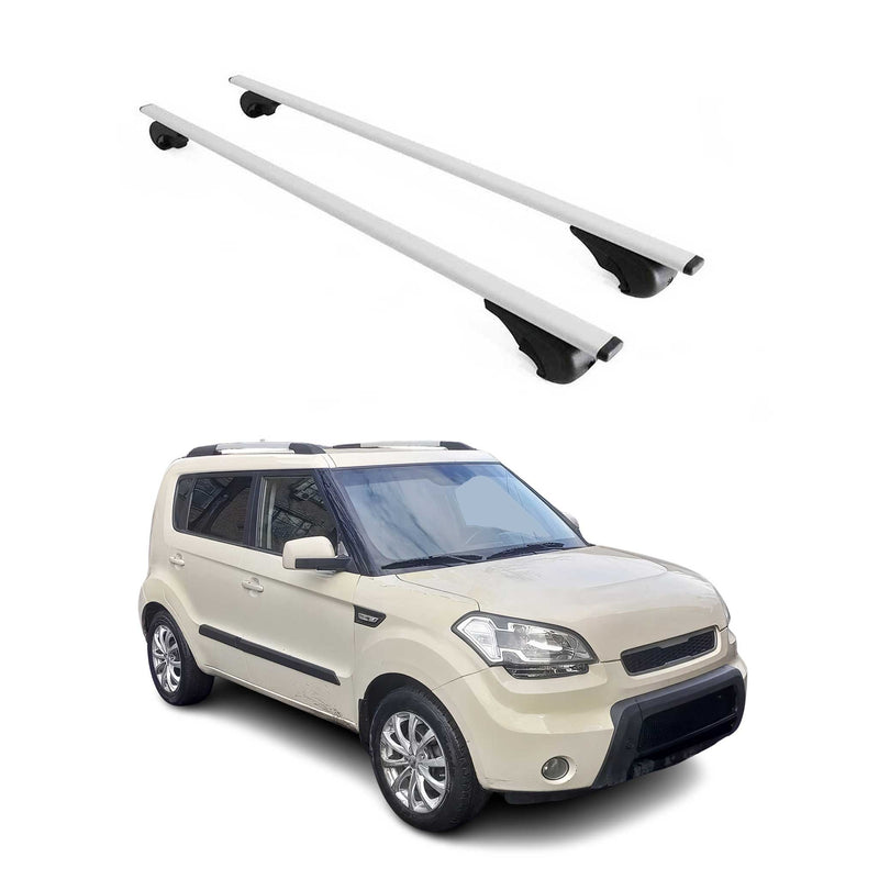 Dachträger Grundtäger für Kia Soul 2008-2013 75kg Metall Silber 2 tlg