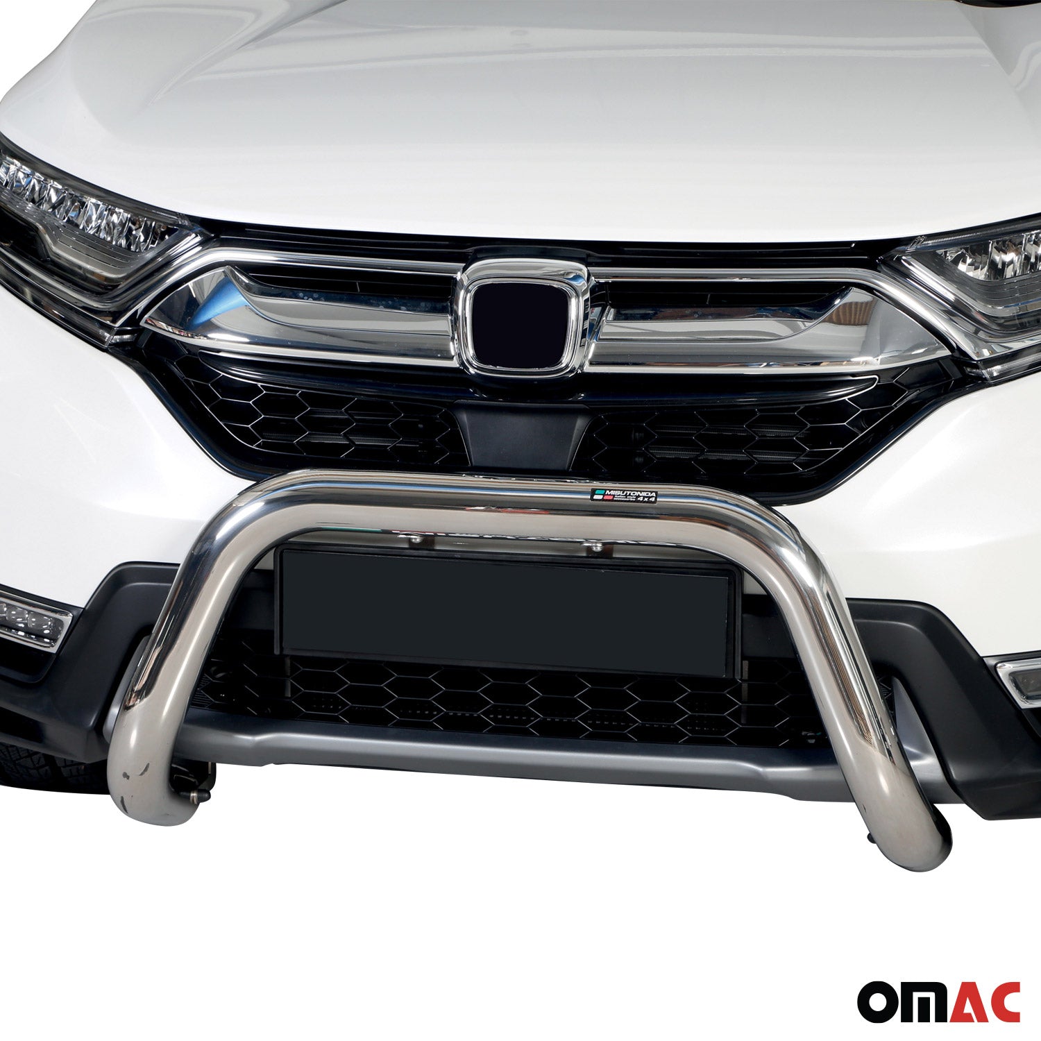 Frontbügel Frontschutzbügel für Honda CR-V VH 2017-2022 ø76mm Stahl Silber
