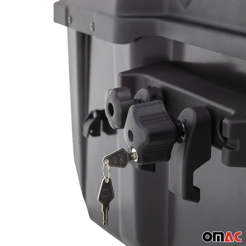 Menabo Heckträger Heckbox Transportbox Heckkoffer Auto Box Schwarz Mizar 300L