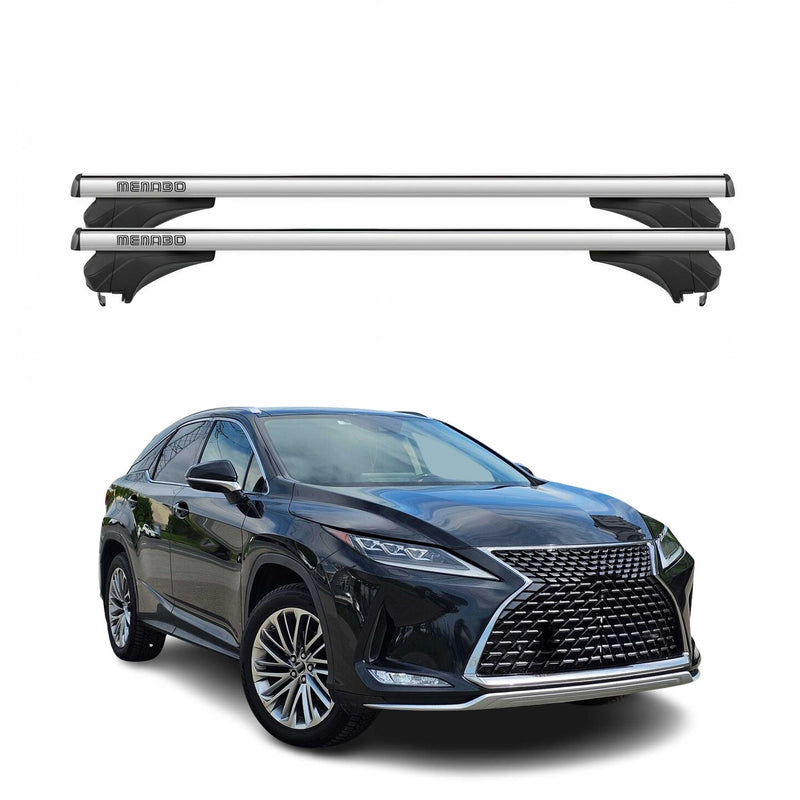 Menabo Dachträger Grundtäger für Lexus RX AL20 2015-2022 Aluminium Silber 2 tlg