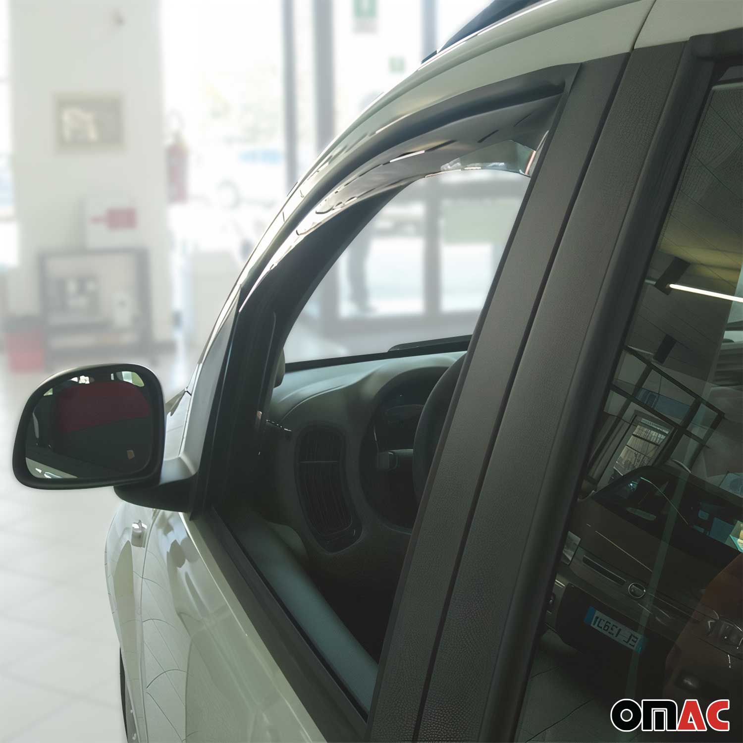 Windabweiser Regenabweiser für Fiat Panda 2012-2025 Dunkel Acryl 2tlg