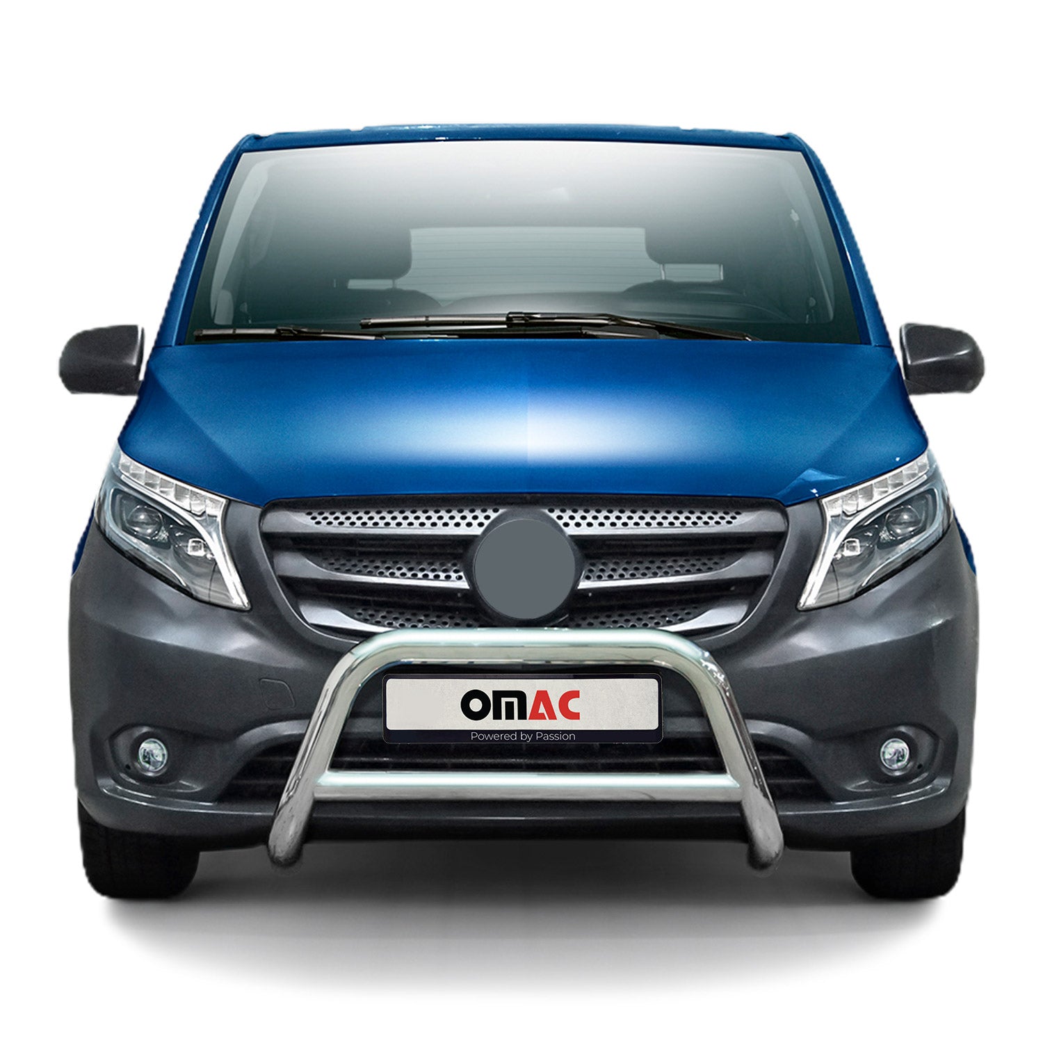 Frontbügel Frontschutzbügel für Mercedes Vito W447 2014-2019 ABE Stahl Silber