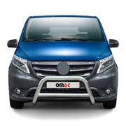 Frontbügel Frontschutzbügel für Mercedes Vito W447 2014-2019 ABE Stahl Silber
