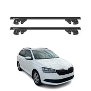 Dachträger Grundtäger für Skoda Fabia III Kombi 2014-2021 Alu TÜV Schwarz 2tlg