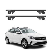 Dachträger Grundtäger für VW Taigo 2021-2026 Aluminium 90kg TÜV Schwarz 2tlg