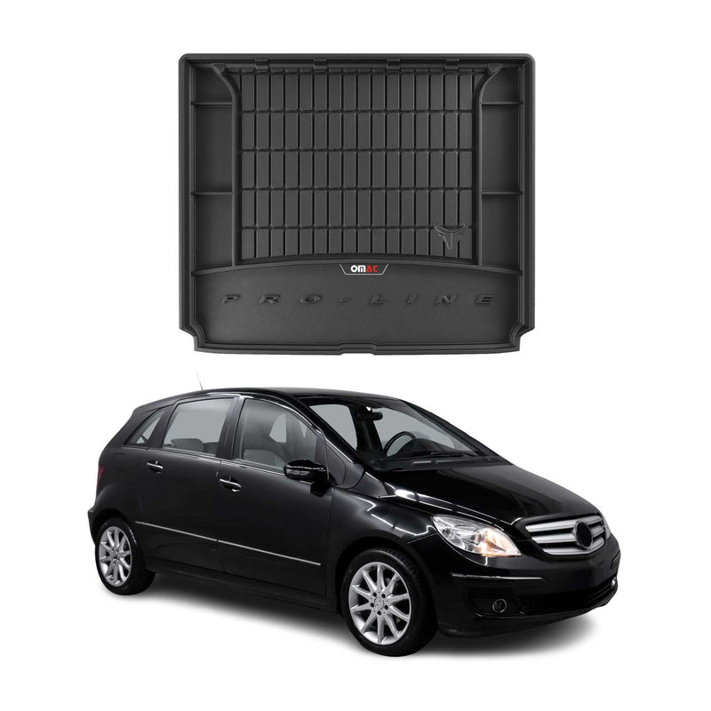 OMAC Gummi Kofferraumwanne für Mercedes B Klasse W245 2005-2011 TPE Schwarz