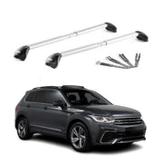Dachträger Grundtäger für VW Tiguan Allspace II 2016-2023 100kg Alu Grau 2x ABE