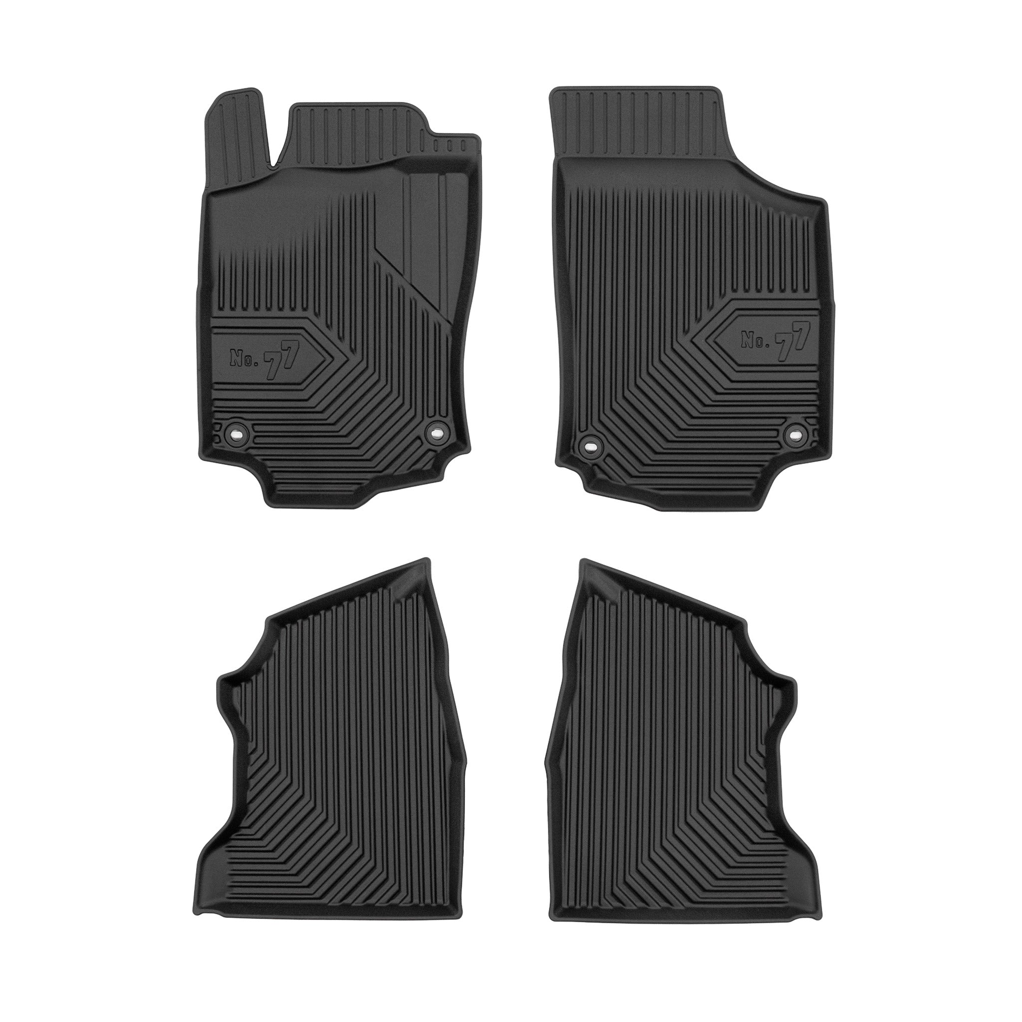Fußmatten Gummimatten No.77 für Opel Combo C 2001-2011 TPE Gummi Schwarz 4 tlg