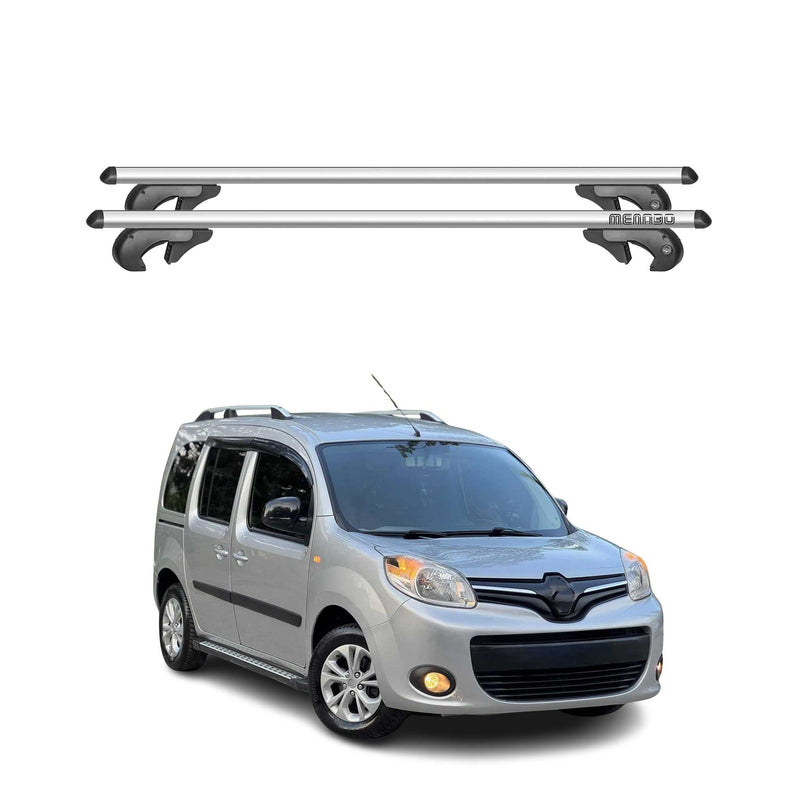 Menabo Dachträger Grundtäger für Renault Kangoo Express 2008-2019 90kg Silber 2x