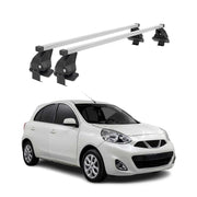 Menabo Dachträger Grundtäger für Nissan Micra 2017-2023 50kg Stahl Silber 2 tlg