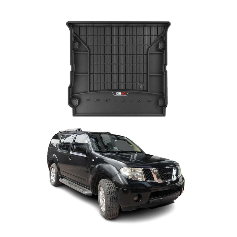OMAC Gummi Kofferraumwanne für Nissan Pathfinder 2005-2014 Klappbare 3.Reihe