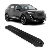 Trittbretter Seitenschweller für Peugeot 2008 2019-2026 Aluminium Schwarz Silber