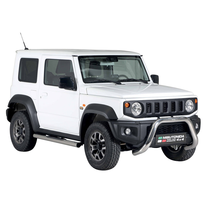 Frontbügel Frontschutzbügel für Suzuki Jimny 2018-2025 ø76mm Stahl Silber Schutz