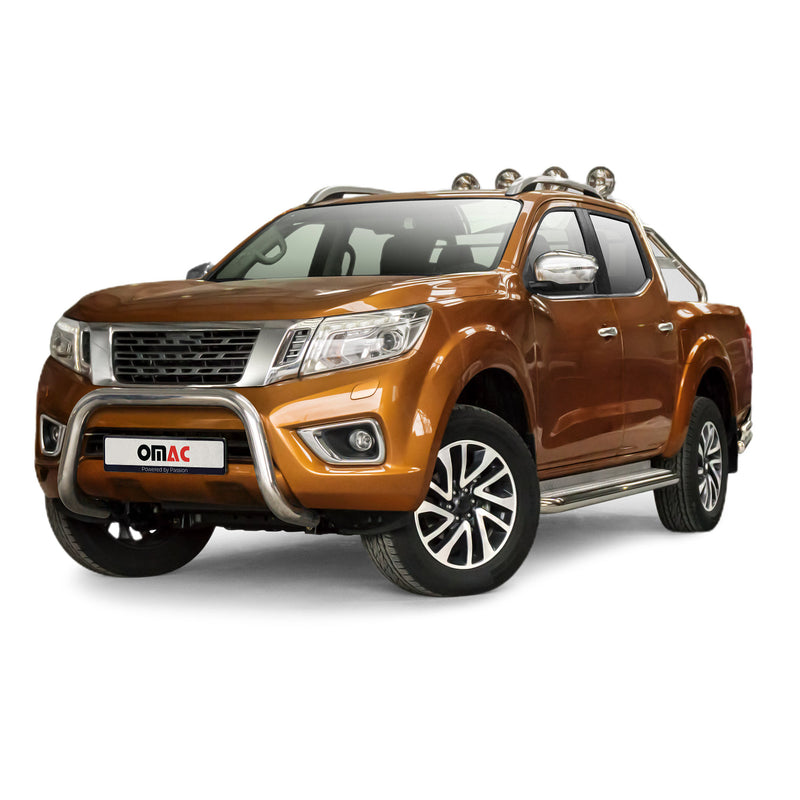 Frontbügel Frontschutzbügel für Nissan Navara NP300 2015-2024 Stahl ABE Silber