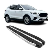 Trittbretter Seitenschweller Schweller für MG ZS I 2017-2024 Schwarz Alu 2 tlg