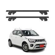 Dachträger Grundtäger für Suzuki Ignis II 2016-2026 Alu 90kg TÜV Schwarz 2tlg