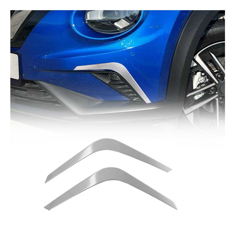Nebelscheinwerfer Rahmen für Nissan Juke 2021-2025 Edelstahl Gebürstet Silber 2x