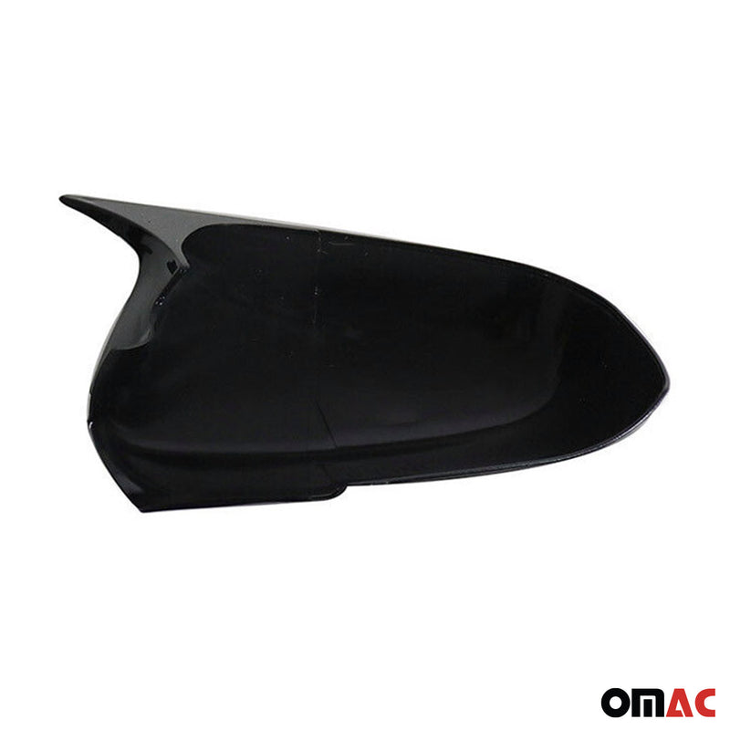 Spiegelkappen Spiegelabdeckung für Honda Civic 2002-2004 ABS Schwarz Glanz 2tlg