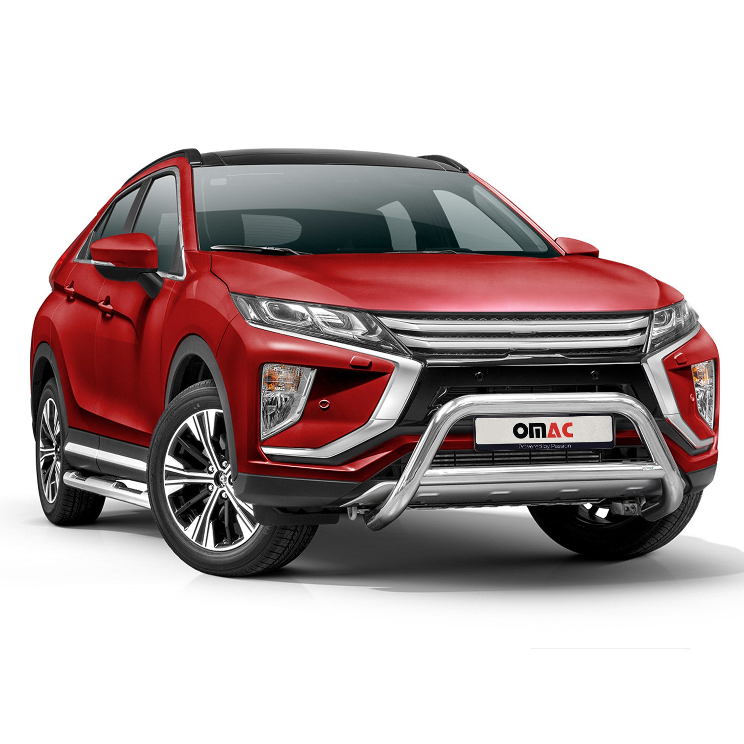 Frontbügel Frontschutzbügel fürsubishi Eclipse Cross 2018-2019 ABE Stahl Silber