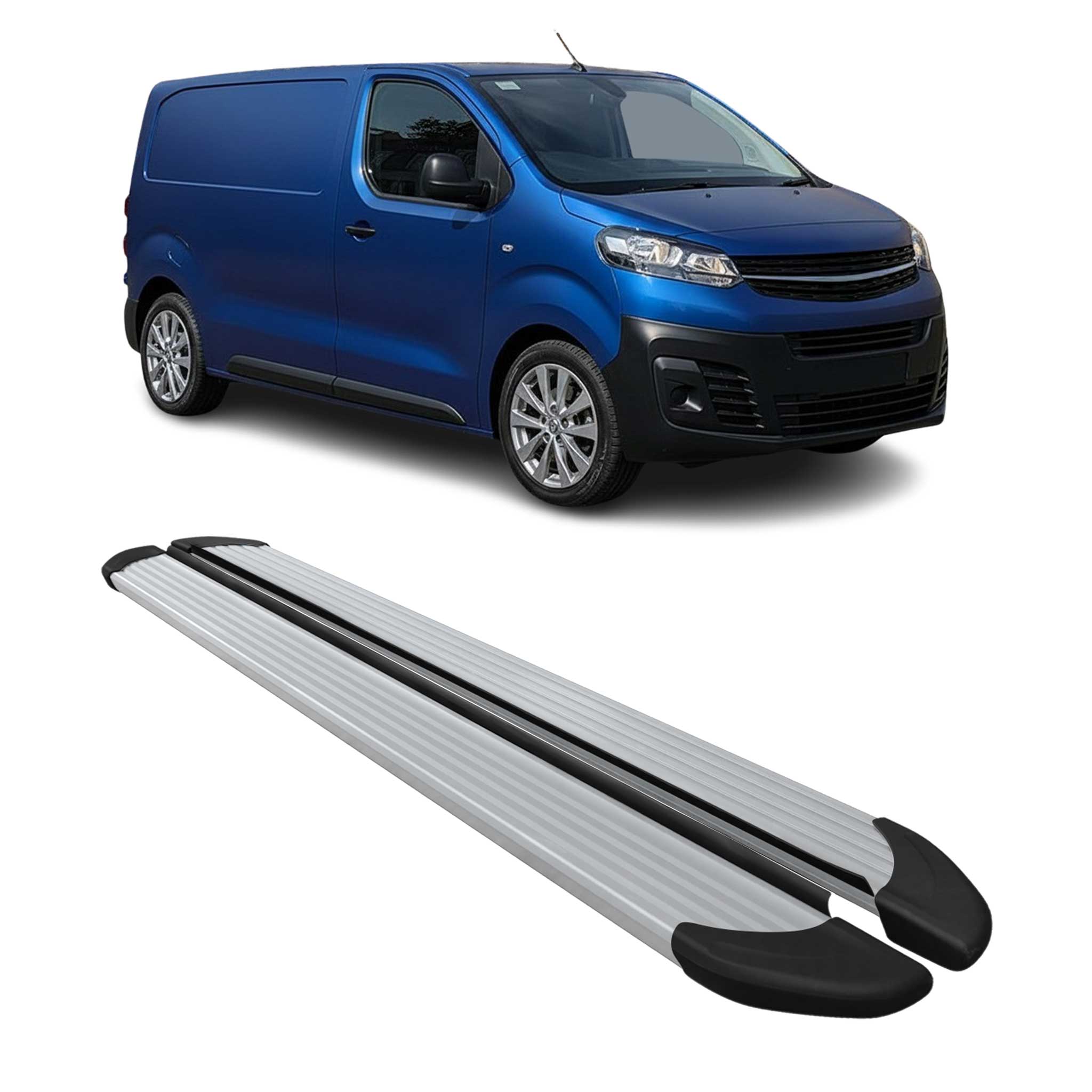 Seitenschweller Trittbretter Schweller für Opel Vivaro C 2019-2026 L2 L3 Alu