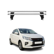 Menabo Dachträger für Mitsubishi Space Star mk2 2016-2020 FL 50kg Alu Silber 2x