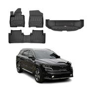 OMAC Fußmatten & Kofferraumwanne Set für Kia Sorento Hybrid 2021-2026 Gummi 4x