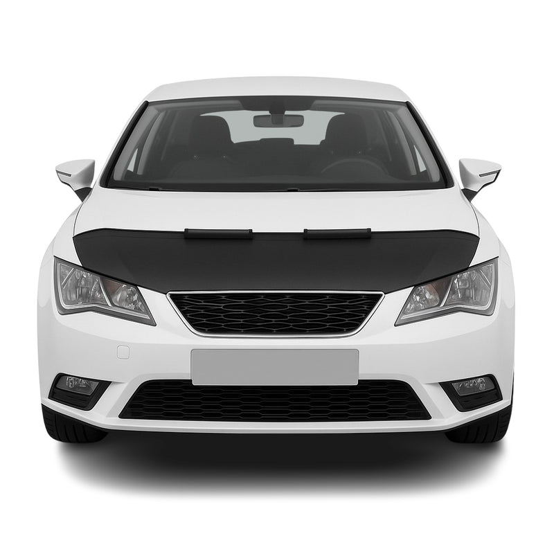 Haubenbra Steinschlagschutz Bonnet Bra für Seat Leon 2012-2020 Schwarz Halb