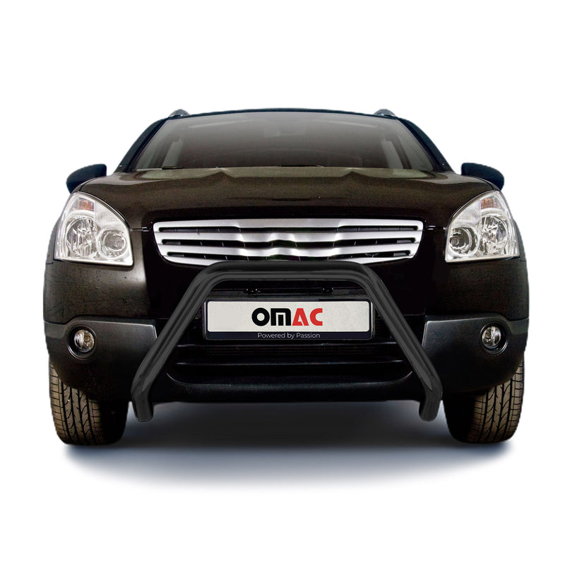 Frontbügel Frontschutzbügel für Nissan Qashqai 2007-2010 mit ABE Stahl Schwarz