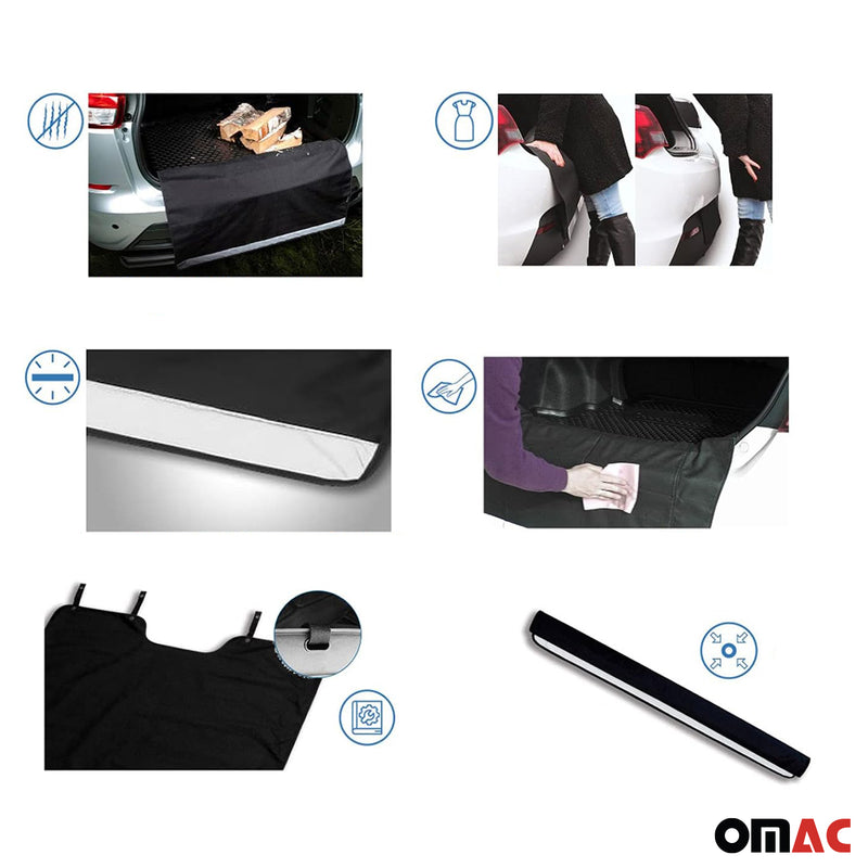 Stoßstangenschutz Matte Ladekantenschutz Kofferraummatten Hinten 90x81cm 1x