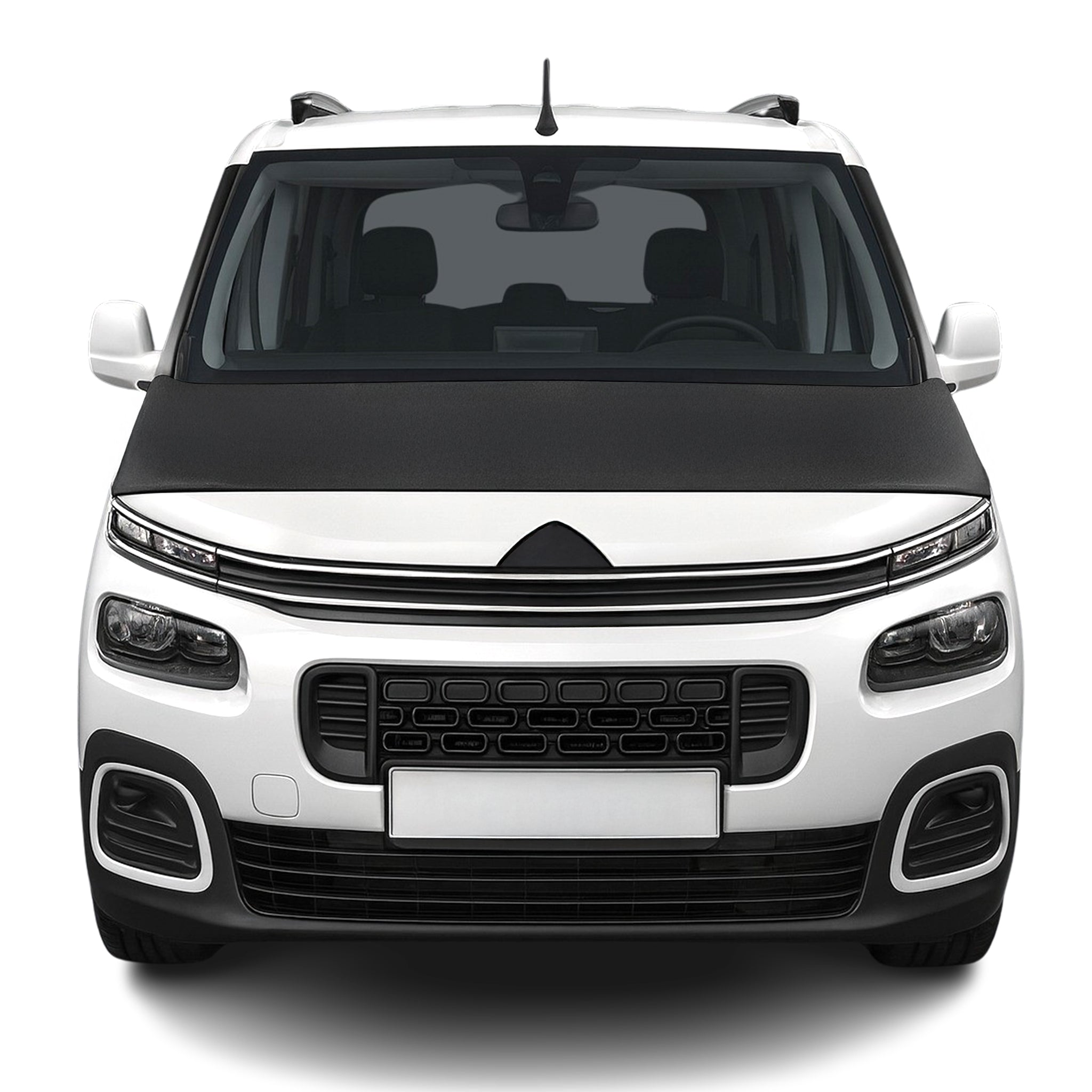 Haubenbra Bonnet Bra Steinschlagschutz für Citroen Berlingo 2018-2026 Schwarz